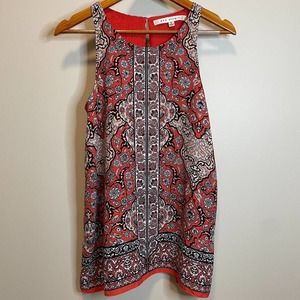 Max Studio Print Double Layer Tank Top